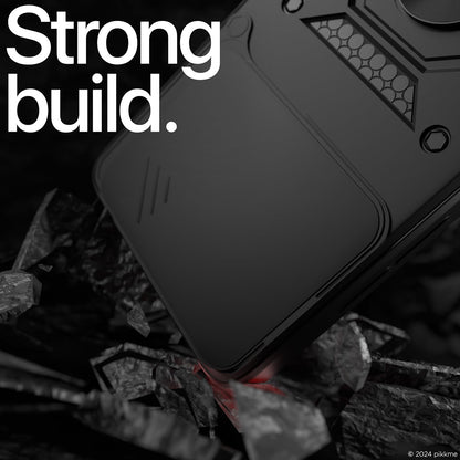 Etui na Honor X6c, Techsuit, CamShield, Czarny
