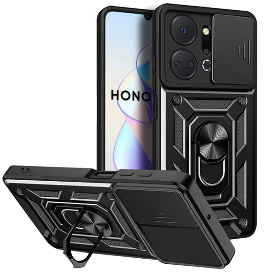 Etui na Honor X7a, Techsuit, CamShield, czarne