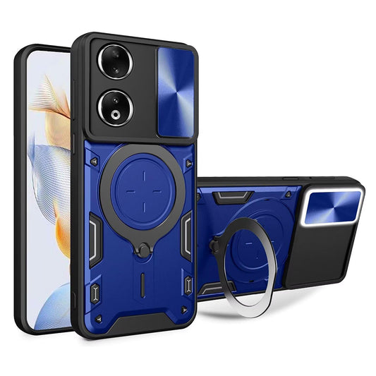 Etui na Honor X7b 5G / 90 Smart / X7b 4G, Techsuit, CamGuard Pro, Niebieskie