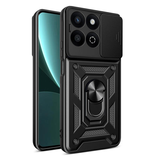 Etui na Honor X7c / 200 Smart, Techsuit, CamShield, czarne
