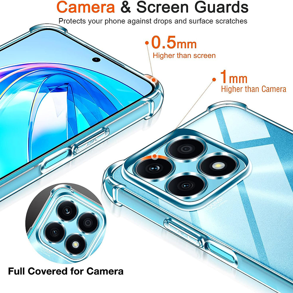 Etui na Honor X8a, Techsuit, Shockproof Clear, Przezroczyste