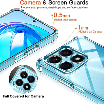 Etui na Honor X8a, Techsuit, Shockproof Clear, Przezroczyste