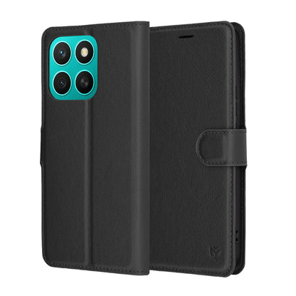 Etui na Honor X8c, Techsuit, Leather Folio, czarne