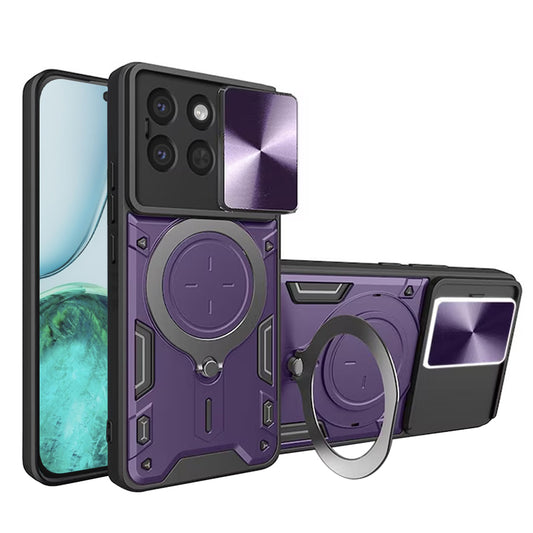 Etui na Honor X8c, Techsuit, CamGuard Pro, Fioletowy