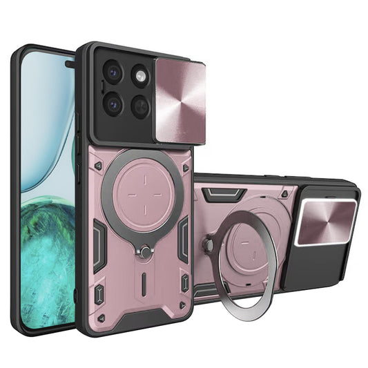 Etui na Honor X8c, Techsuit, CamGuard Pro, Różowo-Złoty