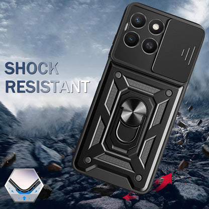 Etui na Honor X8c, Techsuit, CamShield, Różowe