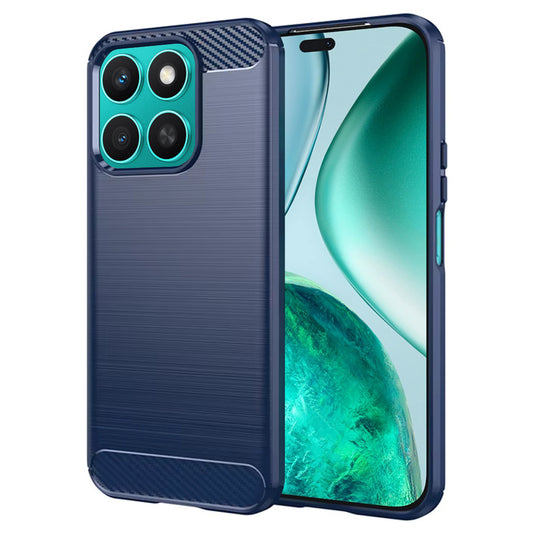 Etui na Honor X8c, Techsuit, Carbon, Niebieskie