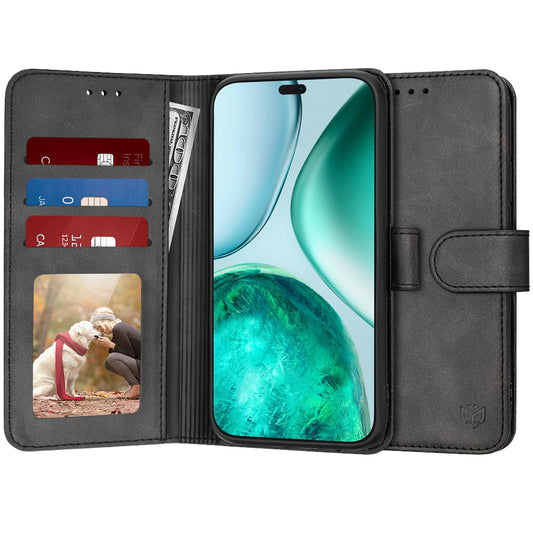 Etui na Honor X8c, Techsuit, Diary Book, czarne
