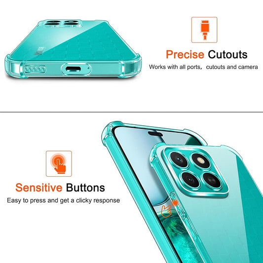 Etui na Honor X8c, Techsuit, Shockproof Clear, Przezroczyste
