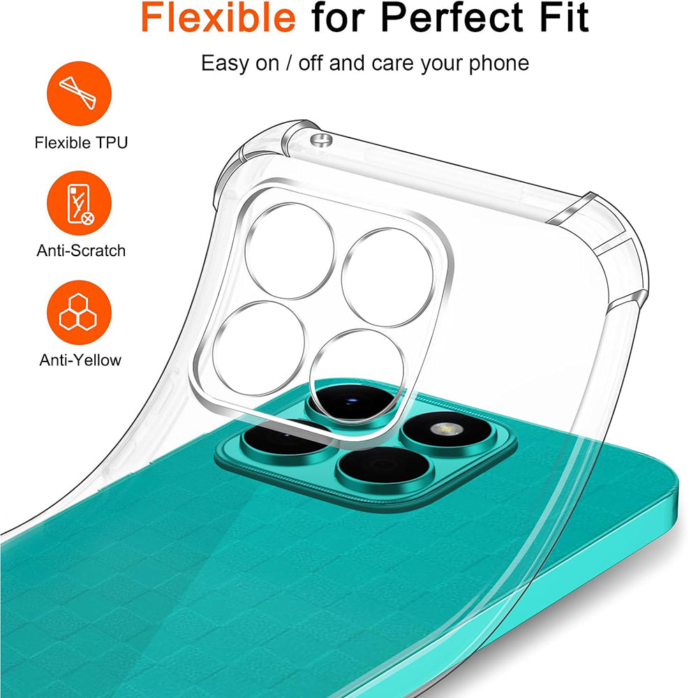 Etui na Honor X8c, Techsuit, Shockproof Clear, Przezroczyste