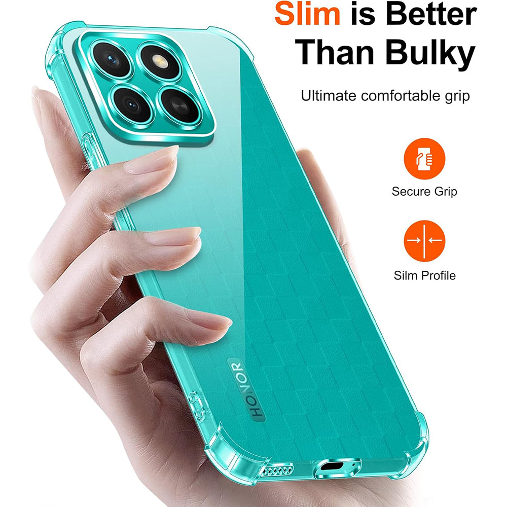 Etui na Honor X8c, Techsuit, Shockproof Clear, Przezroczyste