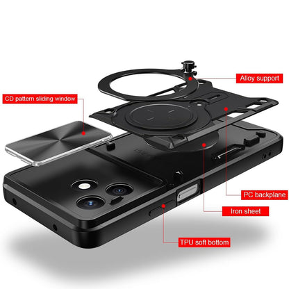 Etui na Honor X8d, Techsuit, CamGuard Pro, Niebieskie