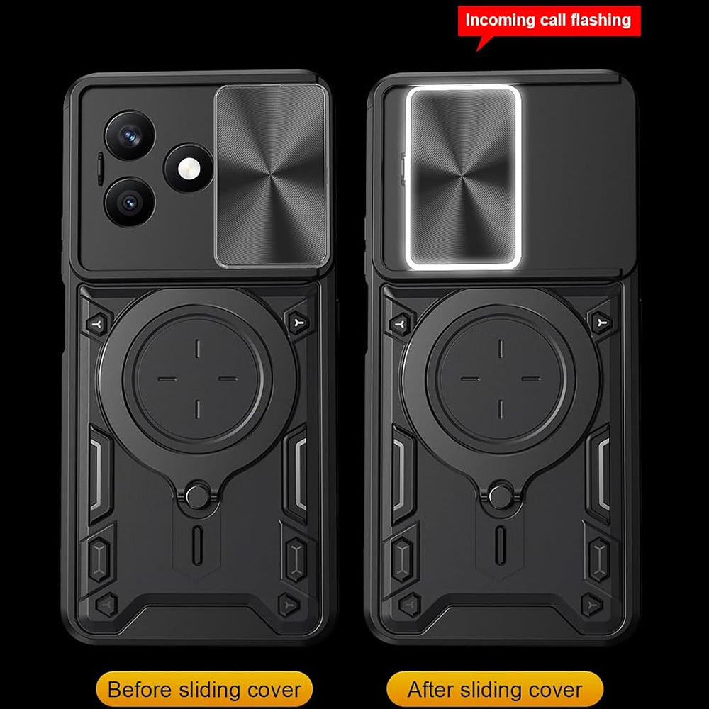 Etui na Honor X8d, Techsuit, CamGuard Pro, Niebieskie