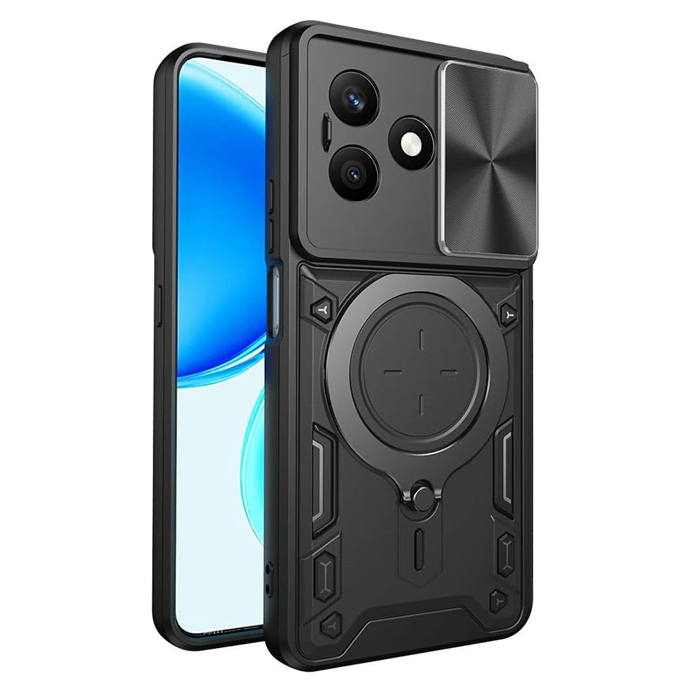 Etui na Honor X8d, Techsuit, CamGuard Pro, czarne