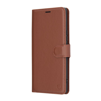 Etui na Honor X9c / Magic7 Lite, Techsuit, Leather Folio, Brązowe