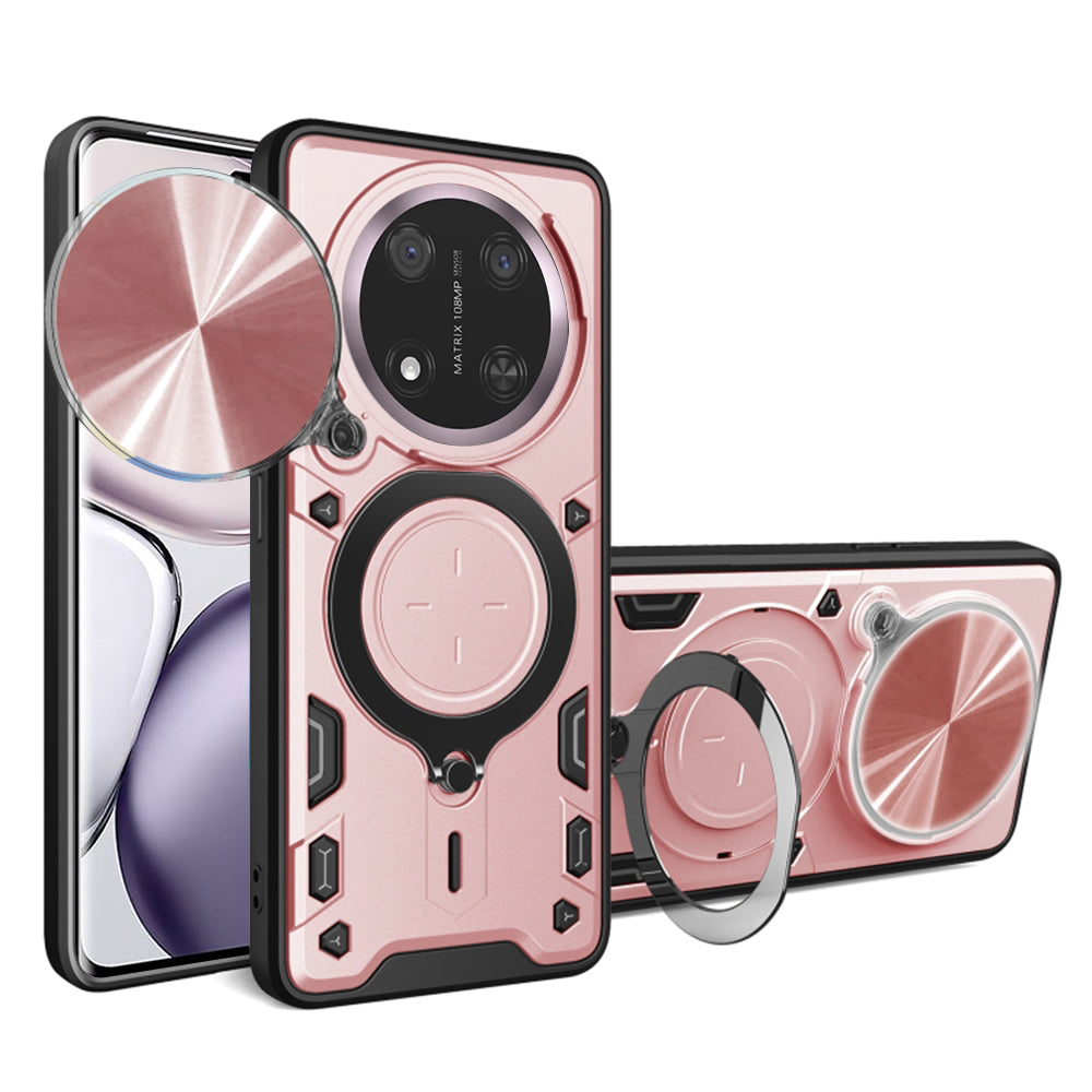 Etui na Honor X9c / Magic7 Lite, Techsuit, CamGuard Pro, Różowo-Złote