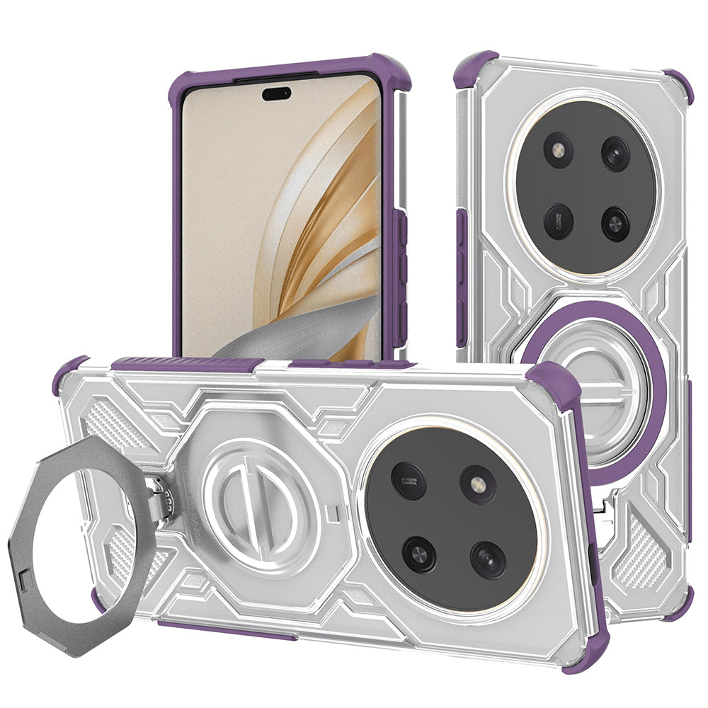 Etui do Honor X9c / Magic7 Lite, Techsuit, Carbon Shield Pro, Fioletowy