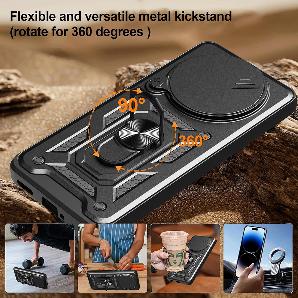 Etui na Honor X9c Smart, Techsuit, CamShield, czarne