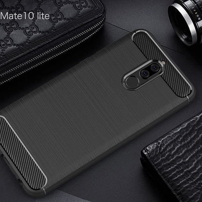 Etui do Huawei Mate 10 Lite, Techsuit, Carbon, Czarny