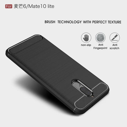 Etui do Huawei Mate 10 Lite, Techsuit, Carbon, Czarny
