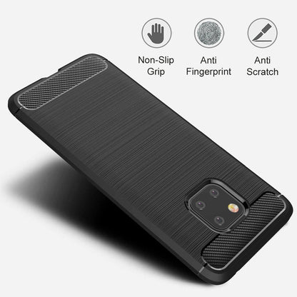 Case for Huawei Mate 20 Pro, Techsuit, Carbon, Black