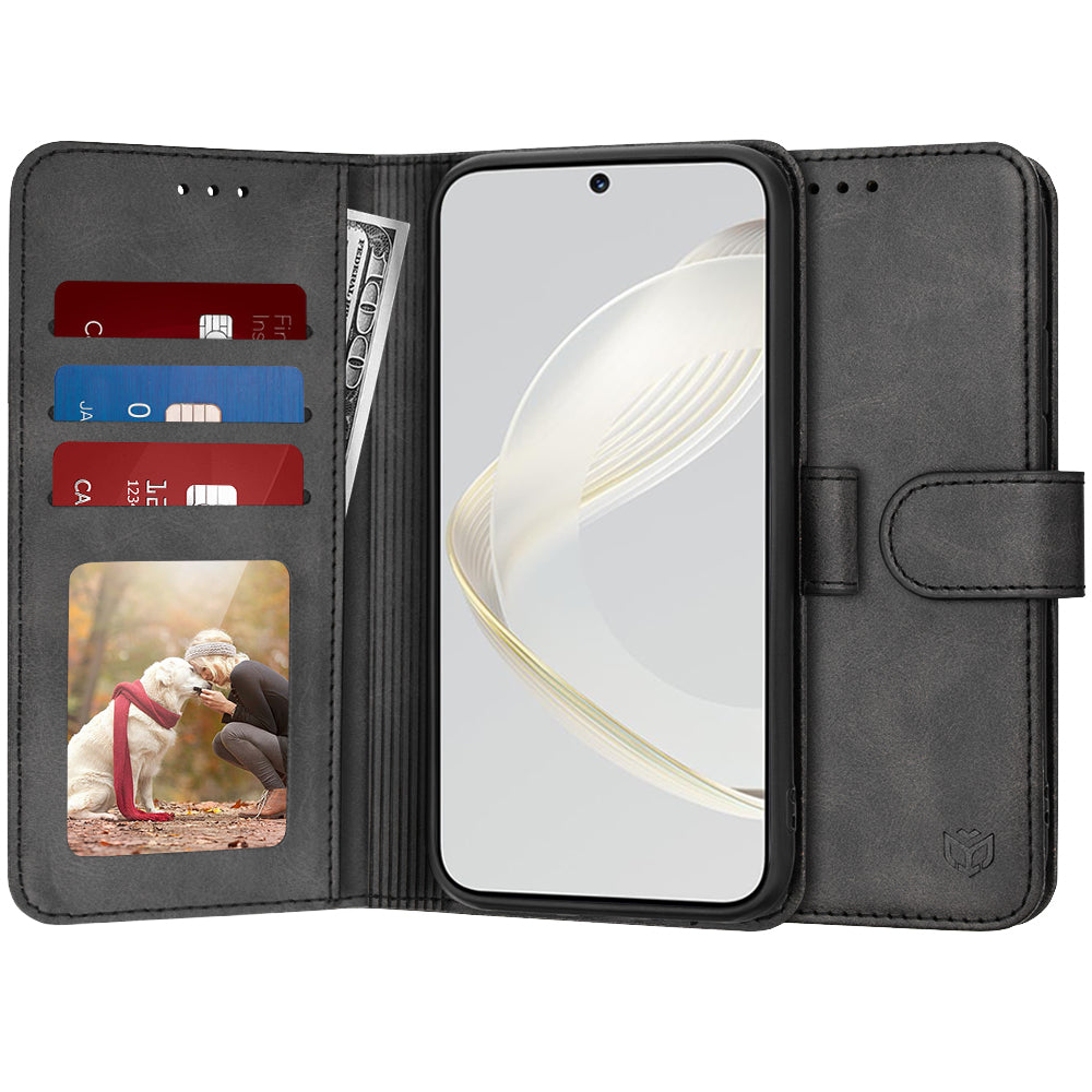 Case for Huawei nova 12s / nova 11, Techsuit, Diary Book, Black