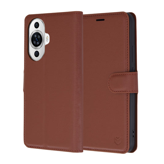 Etui na Huawei nova 12s / nova 11, Techsuit, Leather Folio, Brązowe