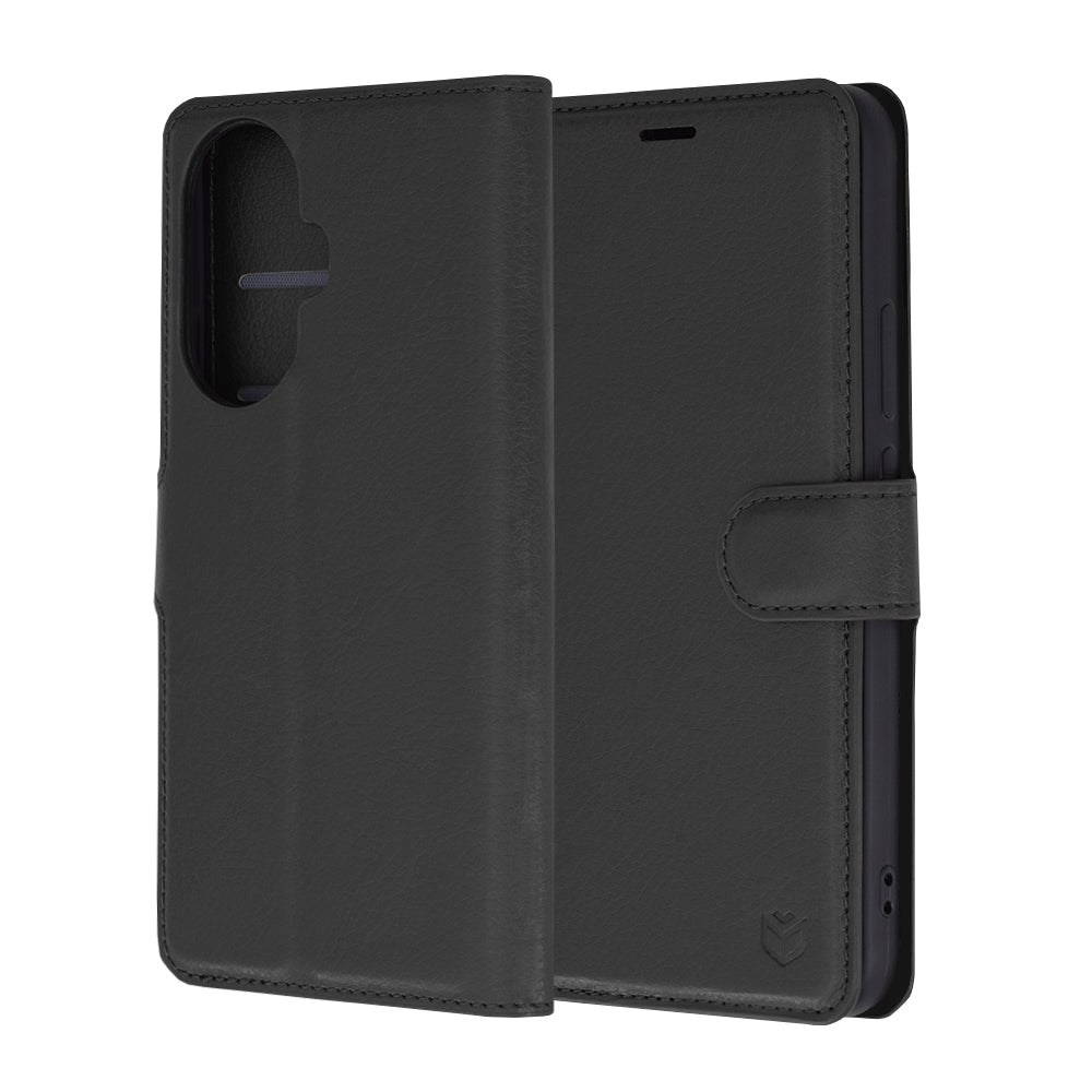 Etui na Huawei nova 12s / nova 11, Techsuit, Leather Folio, czarne