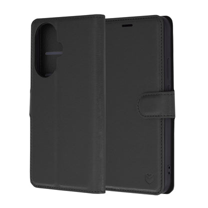Etui na Huawei nova 12s / nova 11, Techsuit, Leather Folio, czarne