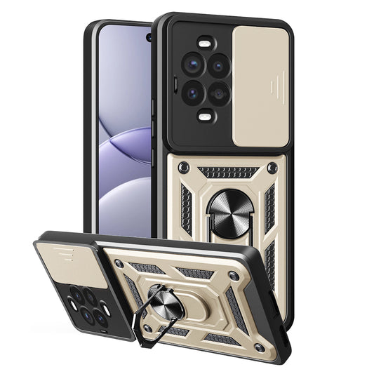 Etui na Huawei nova 13 Pro, Techsuit, CamShield, Złote