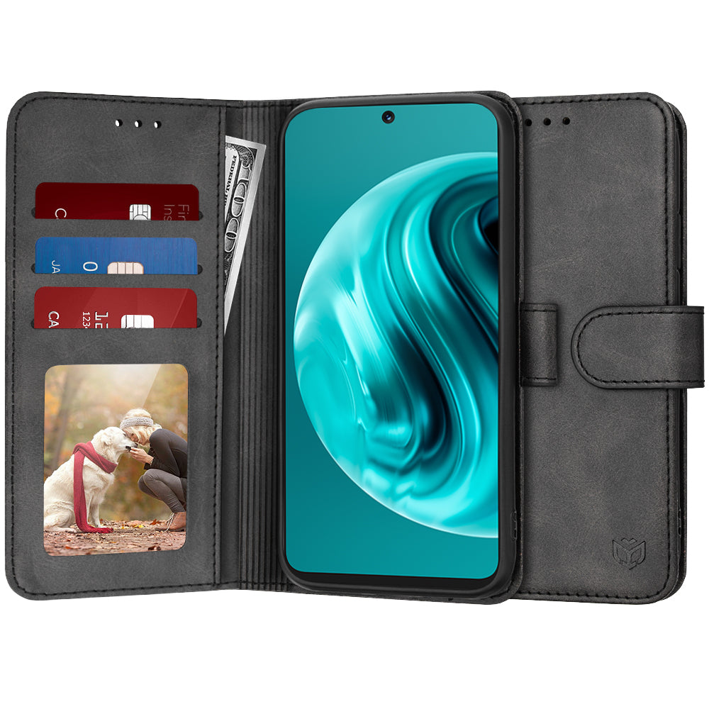 Case for Huawei nova 13i / nova 12i, Techsuit, Diary Book, Black