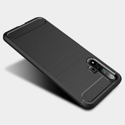 Etui do Huawei nova 5T / Honor 20, Techsuit, Carbon, Czarny