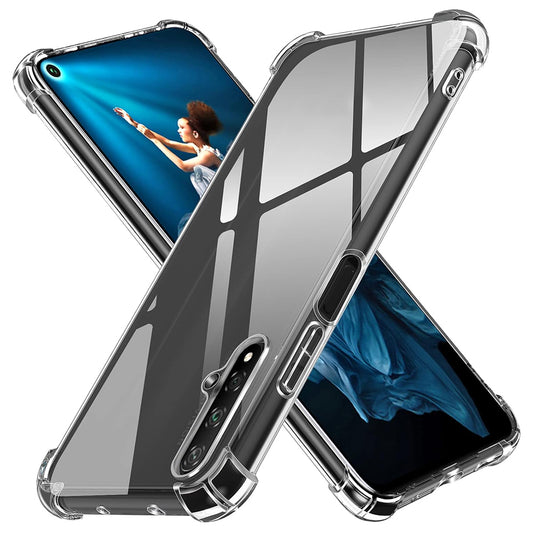 Etui na Huawei nova 5T / Honor 20, Techsuit, odporne na wstrząsy, przezroczyste