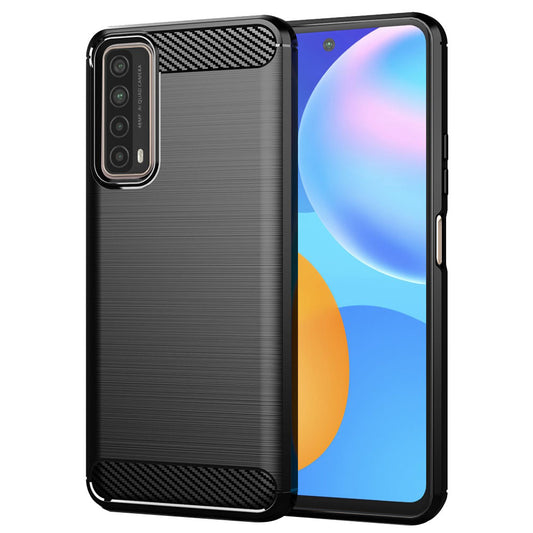 Etui do Huawei P smart 2021, Techsuit, Carbon, Czarny
