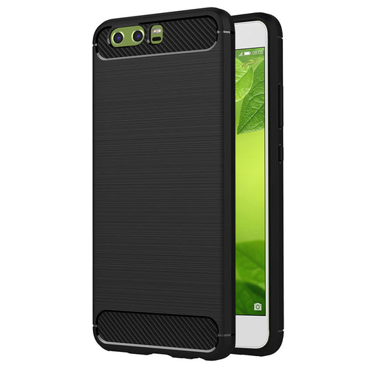 Etui na Huawei P10, Techsuit, Carbon, Czarny