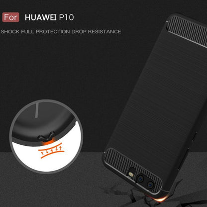 Case for Huawei P10, Techsuit, Carbon, Black