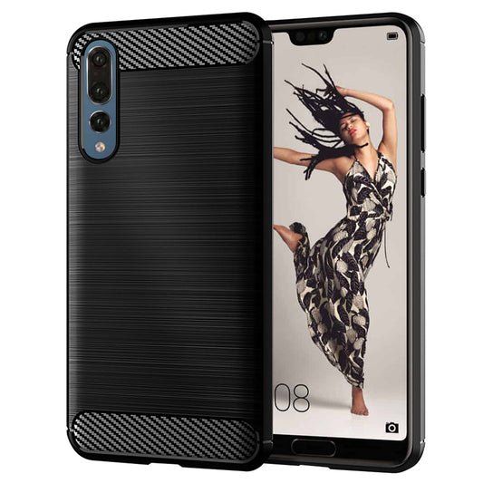 Etui na Huawei P20 Pro, Techsuit, Carbon, Czarny