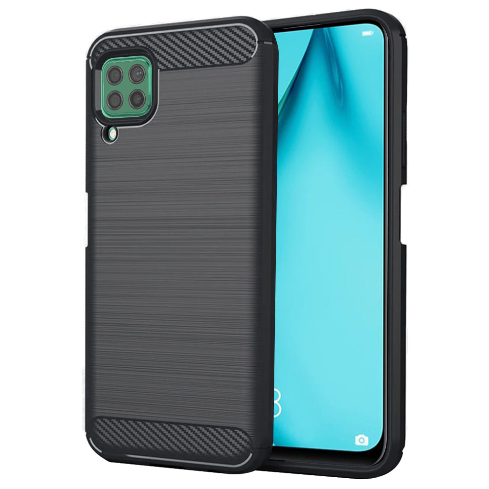 Etui do Huawei P40 lite 4G, Techsuit, Carbon, Czarny