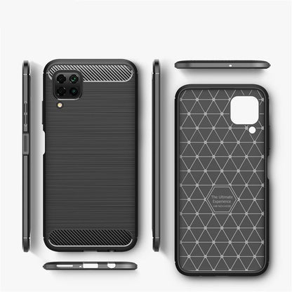 Etui do Huawei P40 lite 4G, Techsuit, Carbon, Czarny