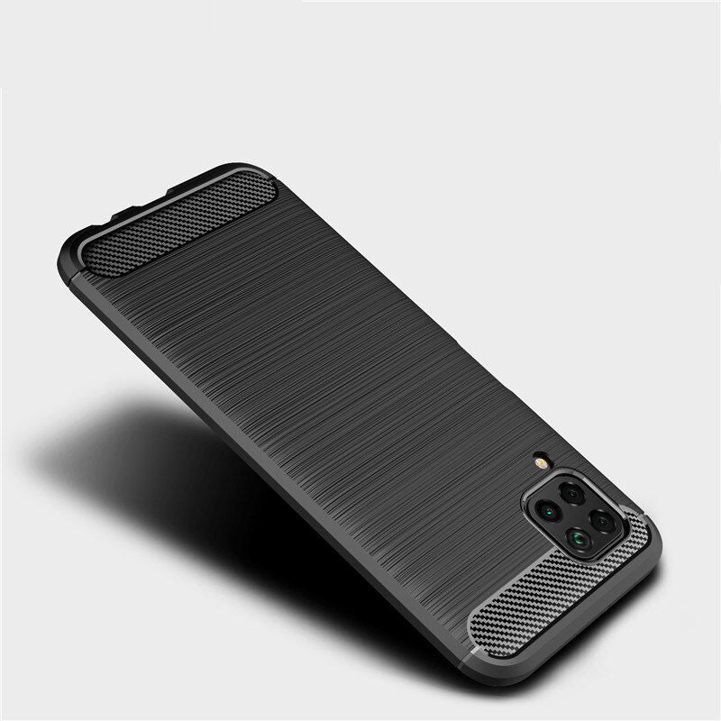 Etui do Huawei P40 lite 4G, Techsuit, Carbon, Czarny
