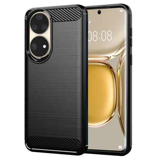 Etui na Huawei P50 Pro, Techsuit, Carbon, Czarny