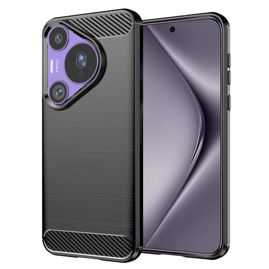 Etui do Huawei Pura 70 Pro, Techsuit, Carbon, Czarny