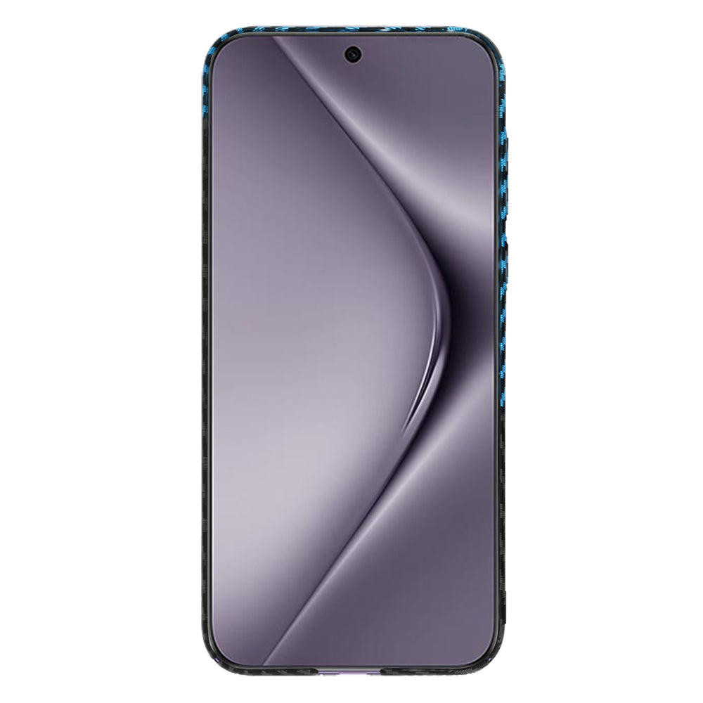 Case for Huawei Pura 70 Pro, Techsuit, Carbonite FiberShell, Black Blue