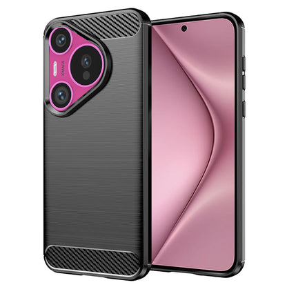 Etui do Huawei Pura 70, Techsuit, Carbon, Czarny