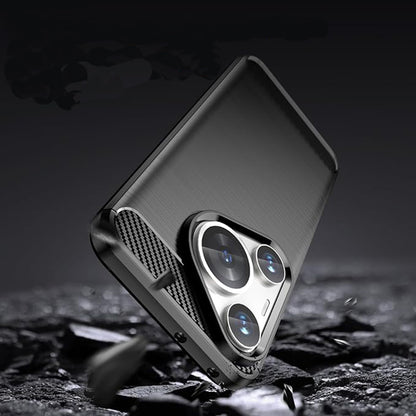 Etui do Huawei Pura 70, Techsuit, Carbon, Czarny