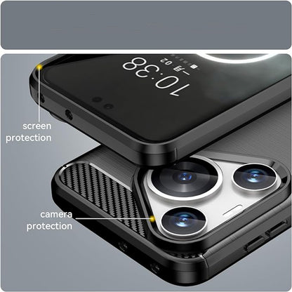 Etui do Huawei Pura 70, Techsuit, Carbon, Czarny
