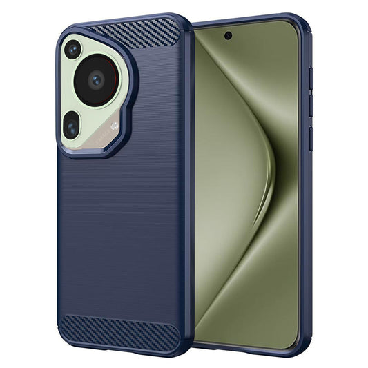 Etui do Huawei Pura 70 Ultra, Techsuit, Carbon, Niebieskie