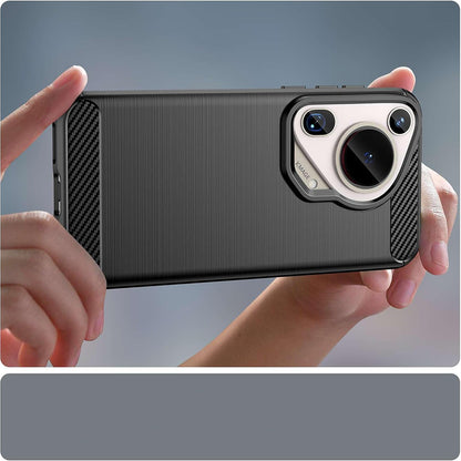 Case for Huawei Pura 70 Ultra, Techsuit, Carbon, Black