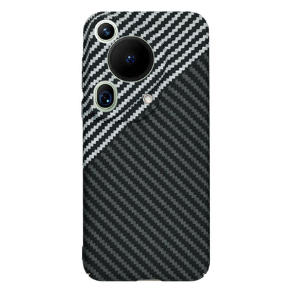 Case for Huawei Pura 70 Ultra, Techsuit, Carbonite FiberShell, Black Gray
