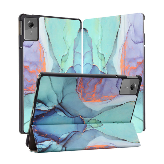 Etui na Lenovo Idea Tab 11, Techsuit, FoldPro Green Time, wielokolorowe